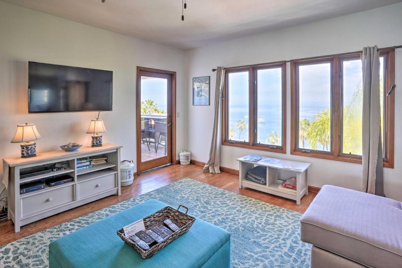Quiet Avalon Getaway Villa With Ocean View And Balcony Exterior foto